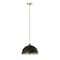 Z-Lite Landry 1 Light Pendant, Matte Black & Rubbed Brass 1004P14-MB-RB - alternate 5
